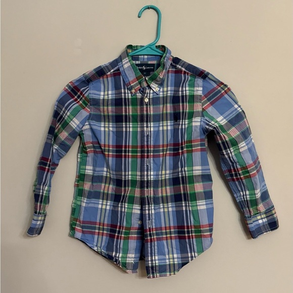 Ralph Lauren Other - Polo Ralph Lauren Big Boys' Plaid Brushed Cotton Oxford Shirt. size 6